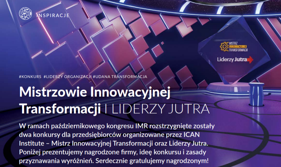 Mistrzowie Innowacyjnej Transformacji i LIDERZY JUTRA