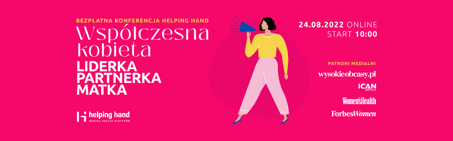 „Współczesna kobieta – liderka, partnerka, matka” – konferencja Helping Hand już 24 sierpnia!