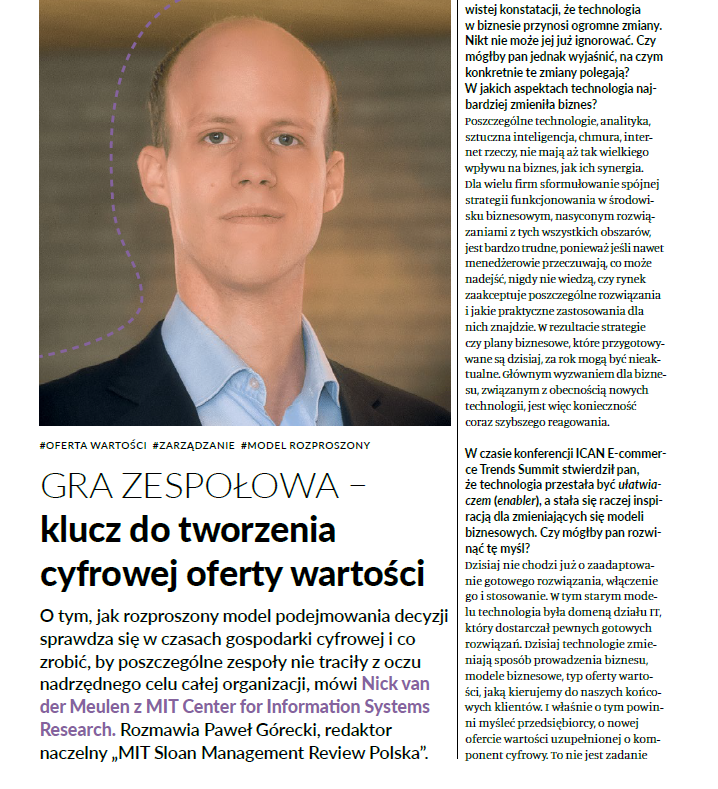 Gra zespołowa – klucz do cyfrowej oferty wartości